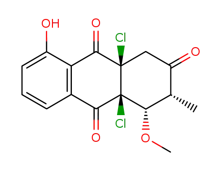 (3R,4S,4aS,9aR)-4a,9a-Dichloro-8-hydroxy-4-methoxy-3-methyl-3,4,4a,9a-tetrahydro-1H-anthracene-2,9,10-trione