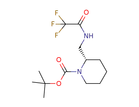 (S)-2-[(2,2,2-trifluoro-ethanoylamino)-methyl]-piperidine-1-carboxylic acid tert butyl ester