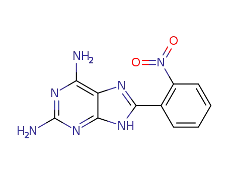 Molecular Structure of 39232-32-1 (8-(2-nitrophenyl)-7H-purine-2,6-diamine)