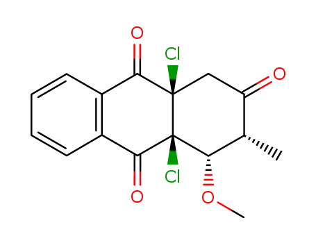 (3R,4S,4aS,9aR)-4a,9a-Dichloro-4-methoxy-3-methyl-3,4,4a,9a-tetrahydro-1H-anthracene-2,9,10-trione