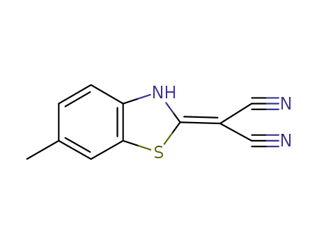 Molecular Structure of 39266-32-5 (Propanedinitrile, (6-methyl-2(3H)-benzothiazolylidene)- (9CI))