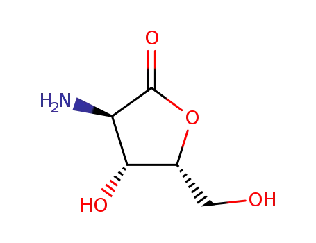 펜톤산, 2-아미노-2-데옥시-, 감마-락톤(9CI)