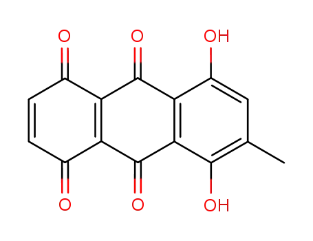 5,8-Dihydroxy-6-methyl-1,4:9,10-anthradichinon
