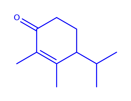 Molecular Structure of 39880-15-4 (4-Isopropyl-2,3-dimethylcyclohex-2-en-1-on)