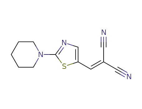 2-[(2-PIPERIDINO-1,3-THIAZOL-5-YL)METHYLENE]MALONONITRILE