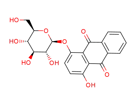 9,10-안트라세네디온, 1-(베타-D-글루코피라노실록시)-4-하이드록시-
