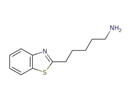 Molecular Structure of 39650-67-4 (2-Benzothiazolepentanamine(9CI))