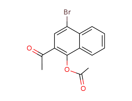 Molecular Structure of 861067-83-6 (1-(1-acetoxy-4-bromo-[2]naphthyl)-ethanone)