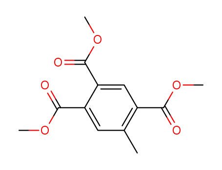 Molecular Structure of 39036-63-0 (5-Methyl-1,2,4-benzenetricarboxylic acid trimethyl ester)