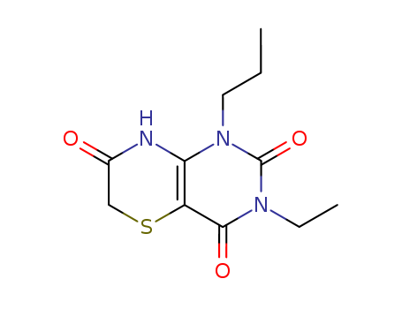 1H-Pyrimido[5,4-b][1,4]thiazine-2,4,7(3H,6H,8H)-trione, 3-ethyl-1-propyl-