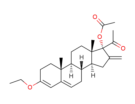 Molecular Structure of 10087-46-4 (17α-Acetoxy-16-methylen-progesteron-enol-(3)-ethylether)