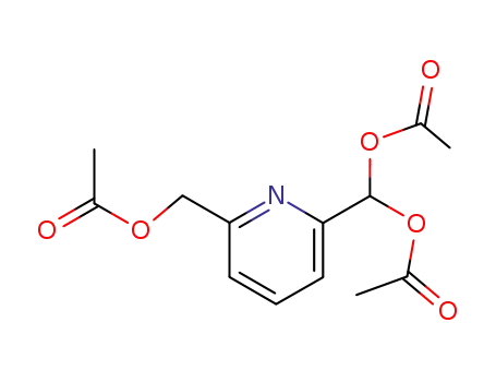 Molecular Structure of 100373-57-7 (2-acetoxymethyl-6-diacetoxymethyl-pyridine)