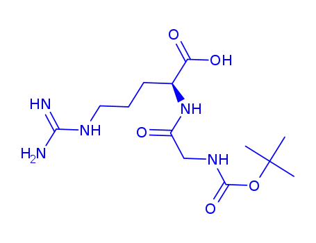 Molecular Structure of 39621-72-2 (BOC-GLY-ARG-OH)