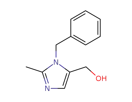 Molecular Structure of 39483-73-3 ((1-benzyl-2-methyl-1H-imidazol-5-yl)methanol)