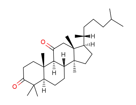 Molecular Structure of 50764-37-9 (Lanostane-3,11-dione)