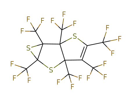 1a,1b,3,4,4a,5a-Hexakis-trifluoromethyl-1a,1b,4a,5a-tetrahydro-1,2,5-trithia-cyclopropa[a]pentalene
