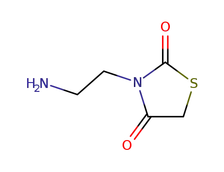 Molecular Structure of 39137-36-5 (3-(2-AMINOETHYL)-1,3-THIAZOLIDINE-2,4-DIONE HYDROCHLORIDE)