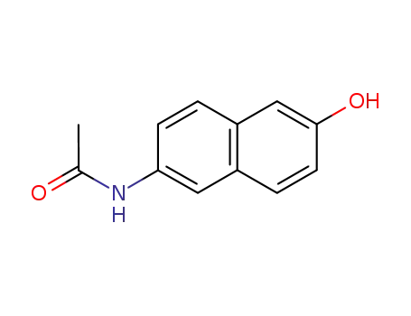Molecular Structure of 6610-10-2 (N-(6-hydroxynaphthalen-2-yl)acetamide)