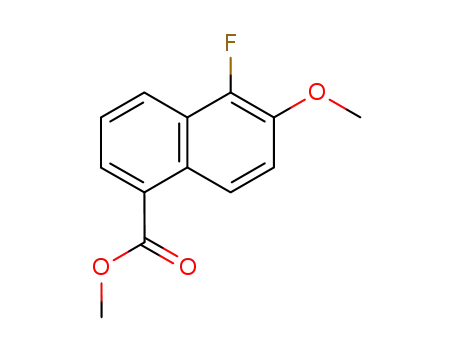 Molecular Structure of 388622-46-6 (methyl 5-fluoro-6-methoxy-1-naphthoate)