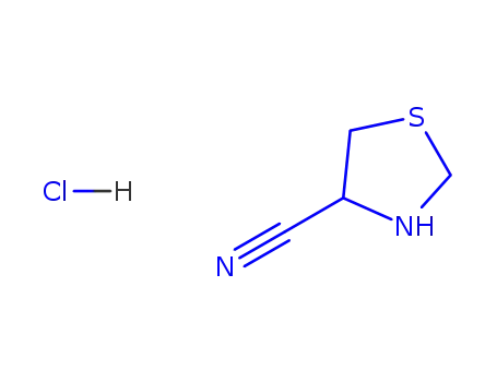 Molecular Structure of 391248-17-2 ((R)-4-CYANOTHIAZOLIDINE HYDROCHLORIDE)