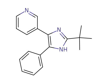 Molecular Structure of 40061-07-2 (2-tert-butyl-4(5)-phenyl-5(4)-(3-pyridyl)imidazole)