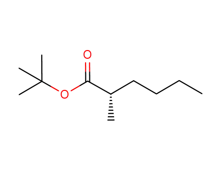 Molecular Structure of 1059043-96-7 ((+)-(2S)-methyl-hexanoic acid tert-butyl ester)