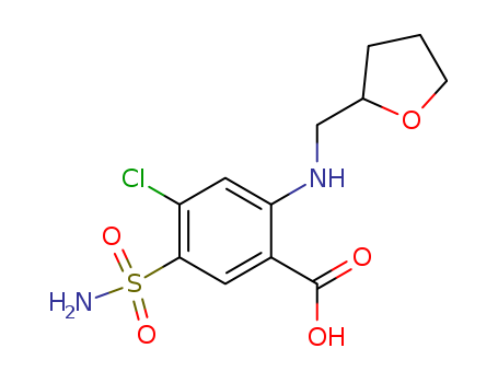 4-Chlor-S-sulfamoyl-N-<tetrahydrofuryl-(2)-methyl>-anthranilsaeure