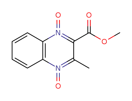 Molecular Structure of 40016-70-4 (2-(METHOXYCARBONYL)-3-METHYLQUINOXALINEDIIUM-1,4-DIOLATE)