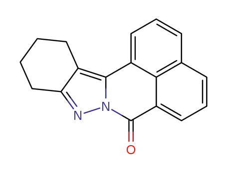 Molecular Structure of 40142-50-5 (10,11,12,13-tetrahydro-7H-benzo[de]indazolo[3,2-a]isoquinolin-7-one)