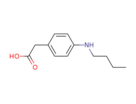 Molecular Structure of 39718-79-1 ([4-(butylamino)phenyl]acetic acid)