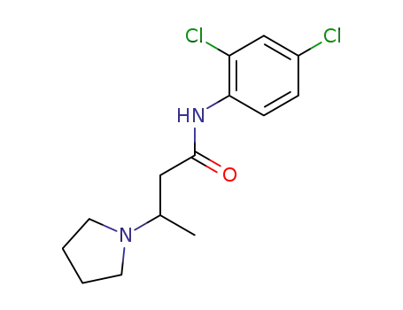 Molecular Structure of 107624-34-0 (3-pyrrolidino-butyric acid-(2,4-dichloro-anilide))