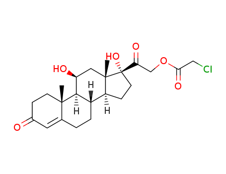 Pregn-4-ene-3,20-dione,21-[(chloroacetyl)oxy]-11,17-dihydroxy-, (11b)- (9CI) cas  3992-38-9