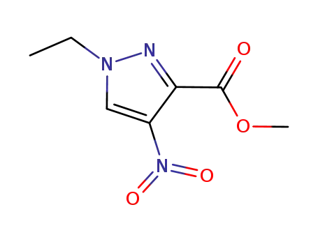 Molecular Structure of 923283-30-1 (Methyl 1-ethyl-4-nitro-1H-pyrazole-3-carboxylate)