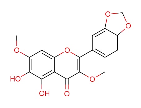 2-benzo[1,3]dioxol-5-yl-5,6-dihydroxy-3,7-dimethoxy-chromen-4-one