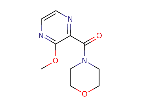 Molecular Structure of 40155-25-7 ((3-METHOXY-PYRAZIN-2-YL)-MORPHOLIN-4-YL-METHANONE)