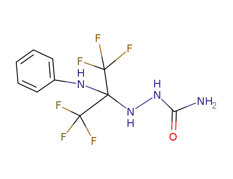(CF<sub>3</sub>)2C(NHC<sub>6</sub>H<sub>5</sub>)NHNHC(O)NH<sub>2</sub>
