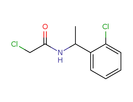 Molecular Structure of 40023-10-7 (2-CHLORO-N-[1-(2-CHLOROPHENYL)ETHYL]ACETAMIDE)