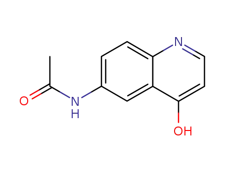 Molecular Structure of 874499-36-2 (<i>N</i>-(4-hydroxy-[6]quinolyl)-acetamide)