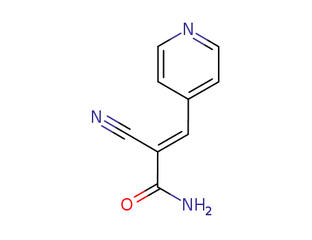 Molecular Structure of 40029-37-6 (2-CYANO-3-(4-PYRIDINYL)ACRYLAMIDE)