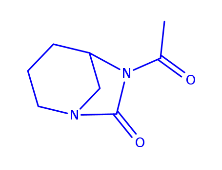 Molecular Structure of 396730-26-0 (1,6-Diazabicyclo[3.2.1]octan-7-one, 6-acetyl- (9CI))