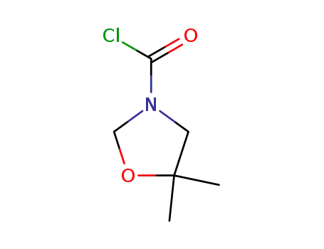 3-옥사졸리딘카르보닐 클로라이드, 5,5-디메틸-(9CI)