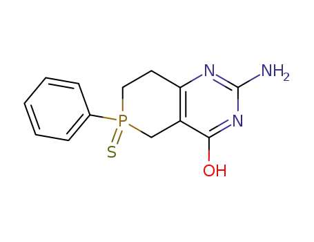 Molecular Structure of 39767-13-0 (2-amino-6-phenyl-5,6,7,8-tetrahydrophosphinino[4,3-d]pyrimidin-4(1H)-one 6-sulfide)