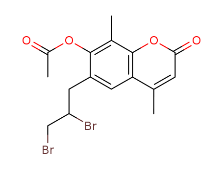 7-ACETOXY-6-(2,3-DIBROMOPROPYL)-4,8-DIMETHYLCOUMARIN