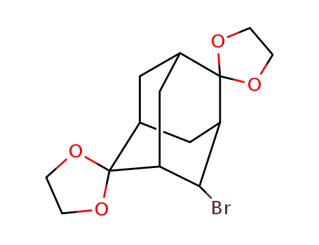 Molecular Structure of 60775-59-9 (2,2:6,6-Bis-(ethylendioxy)-4-brom-adamantan)