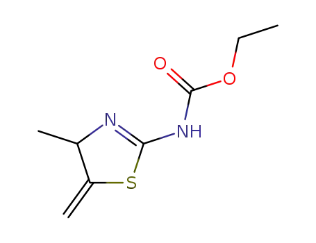 Carbamic  acid,  (4,5-dihydro-4-methyl-5-methylene-2-thiazolyl)-,  ethyl  ester  (9CI)
