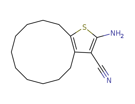 2-amino-4,5,6,7,8,9,10,11,12,13-decahydrocyclododeca[b]thiophene-3-carbonitrile(SALTDATA: FREE)