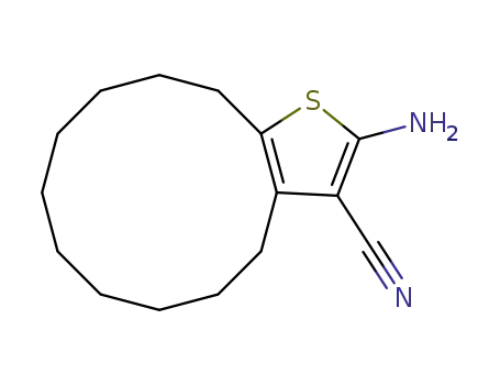 2-아미노-4,5,6,7,8,9,10,11,12,13-데카하이드로사이클로도데카[b]티오펜-3-카보니트릴(SALTDATA: FREE)