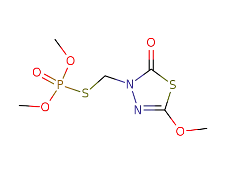 3-(디메톡시포스포릴설파닐메틸)-5-메톡시-1,3,4-티아디아졸-2-온