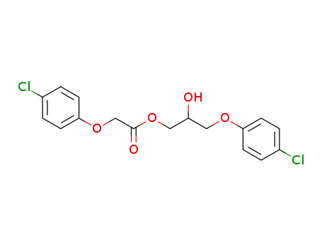 Molecular Structure of 39719-59-0 (3-(4-chlorophenoxy)-2-hydroxypropyl (4-chlorophenoxy)acetate)