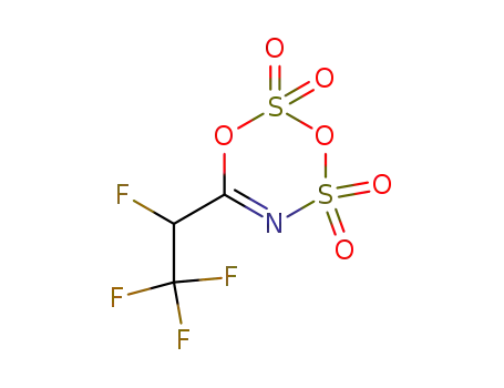Molecular Structure of 53619-17-3 (6-(1,2,2,2-Tetrafluoro-ethyl)-[1,3,2,4,5]dioxadithiazine 2,2,4,4-tetraoxide)